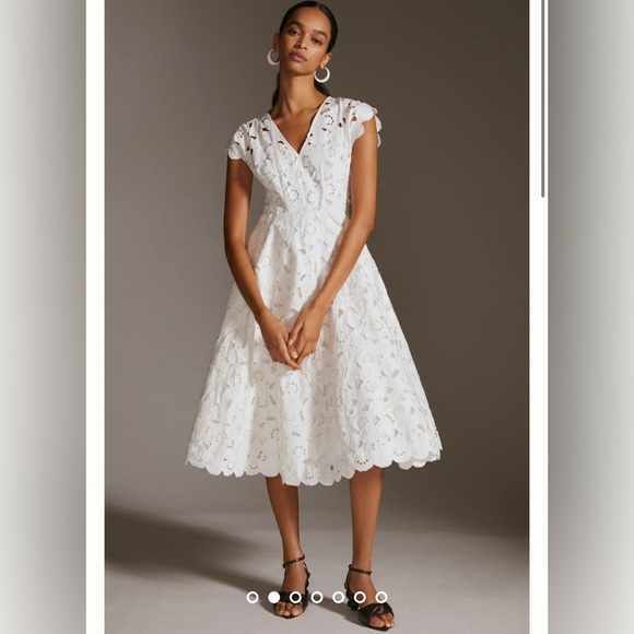 Anthropologie Dresses & Skirts - Hope For Flowers Cap-Sleeve Midi Dress